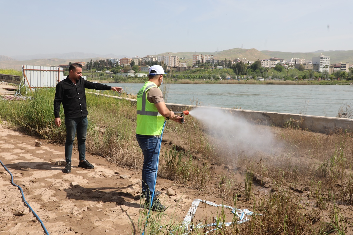  Cizre Belediyesi İlaçlama Birimi olarak; 20 personel, 6 araç, 5 ULV cihazı, 1 holder cihazı ve 15 sırt pompası ile ilçemiz genelinde ilaçlama çalışmaları aralıksız sürdürülmektedir.