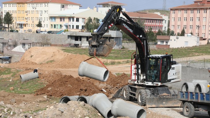 600’lük Yağmur Suyu Tahliye Hattı Çalışması