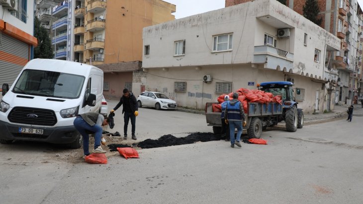 Soğuk Asfalt Çalışması.