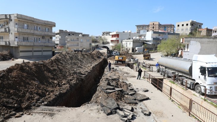 Konak Mahallesinde İçme Suyu Ana Hattında Onarım Çalışması