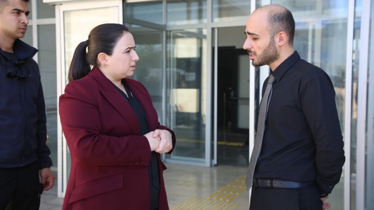  İlçe Kaymakamımız/Belediye Başkan V. Nazlı Demir, İlçe Sağlık Müdürlüğünü ziyaret etti