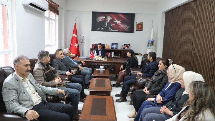    Eşbaşkanlarımız Kasrik Belde Belediye Başkanı Sadun Şanlı’yı ziyaret etti.