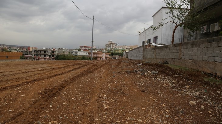 Konak Mahallesinde stabilize ve mıcırlama çalışması