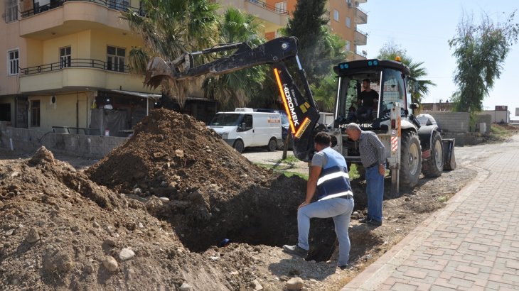  Yeni yerleşim alanlarına içme su şebeke hattı çalışmamız devam ediyor