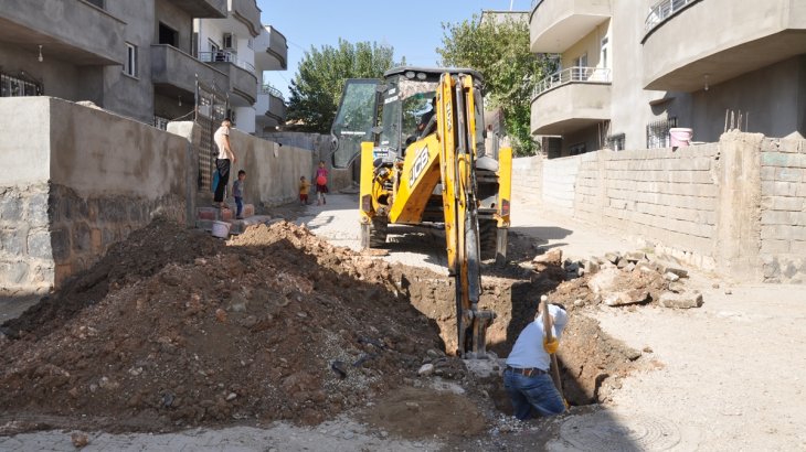 İçme su hattında onarım çalışması